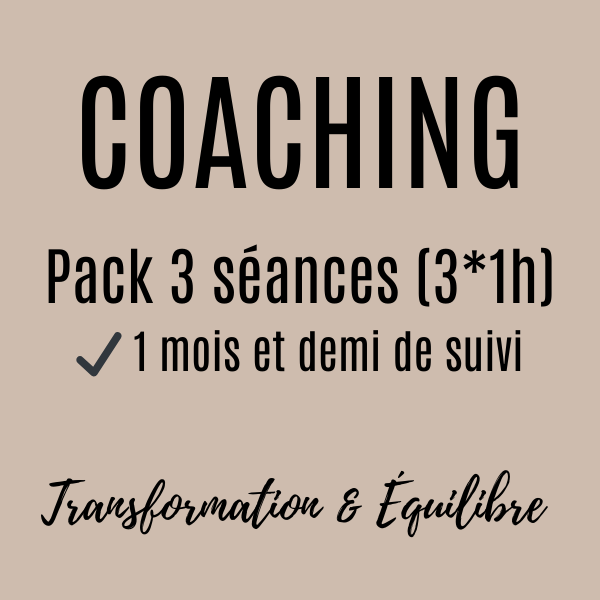 Coaching : Pack 3 séances
